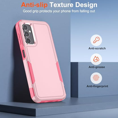 zapica Designed for Samsung Galaxy A14 5G Case, Light Pink | Military Grade Drop Protection, Dual Layer Structure Design, Heavy Duty Shockproof Non-Slip Phone Cover - color: Light Pink, size: Samsung Galaxy A14 5G 6.6''