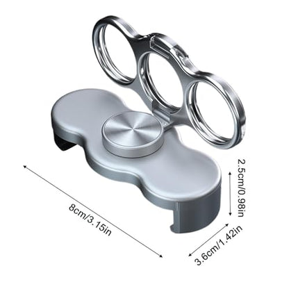 3PCS Double Ring Three Finger Back Clip Holder, 360 Rotation Phone Ring Holder, Multipurpose Foldable Magnetic Phone Grip Stand, for Car Desk Home Kitchen Call Navigation