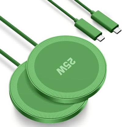 MagSafe 25W Magnetic Wireless Charger Fast Charging Pad for iPhone - color: Dark Green