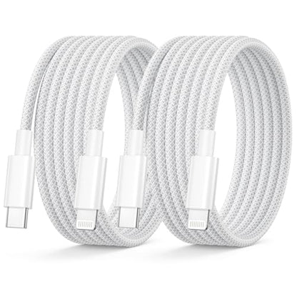 USB C to Lightning Cable 6FT 2Pack[Apple MFi Certified], iPhone Charger Cable Fast Charge Braided iPad Charger cable iphone charger Lead iphone Wire for iPhone 14 Pro Max/13/12Mini/11/XS/XR/X/8Plus/SE