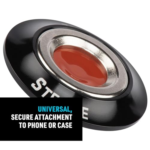 Nite Ize Steelie Orbiter Magnetic Socket and Metal Plate - Car Mobile Phone Holder - Phone Metal Plate - Magnetic Phone Holder - Black - style: Orbiter Socket