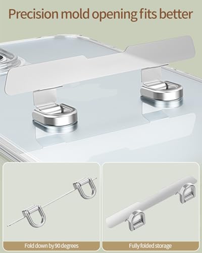Phone Tether Tab, Bending Design 0.2mm Ultra-thin Stainless Steel Cellphone Lanyard Metal Patch Tether Tab - color: F