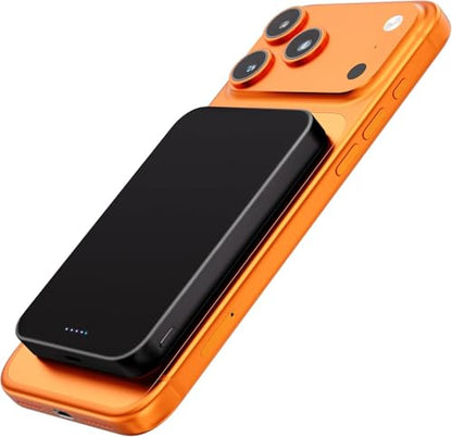 Power Bank, Ultra-Thin 10,000mAh Magnetic Wireless Portable Charger, 22.5W Fast Charging Battery Pack, Comes with USB-C Cable, Designed for iPhone Air /17/16/15/14/13/12 - color: Black