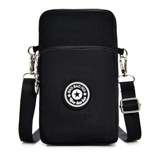JANKS Small Crossbody Bags for Women Mini Cell Phone Purses Handbag Shoulder Bag - color: 01 Black