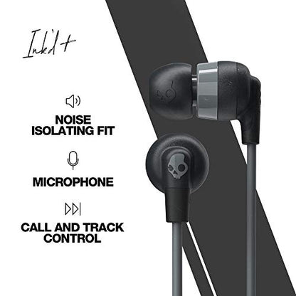 Skullcandy Ink’d+ Wired Earbuds with 3.5mm AUX Plug - Black - color: Black