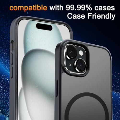 TZGZT 3 Pack Screen Protector for iPhone 15, Tempered Glass, Case Friendly - color: iPhone 15 Clear