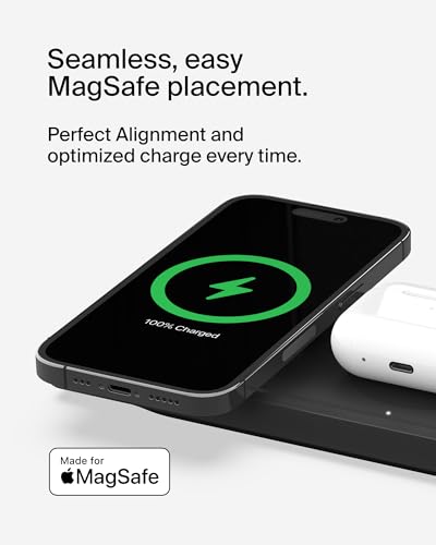 Belkin MagSafe 3 in 1 Wireless Charging Pad, Fast Charging Station - color: Black, style: New