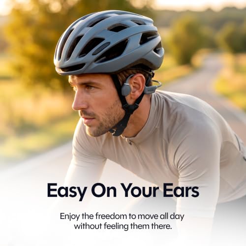 Raycon Bone Conduction Headphones - Open Ear Running Headphones & Bluetooth Earbuds, Sweat & Water-Resistant with Mic - color: Blue