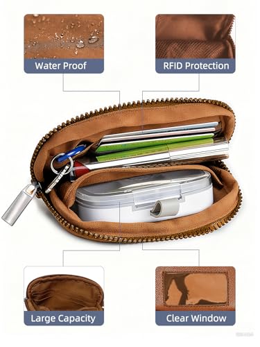 Lopnord Clip and Go Strap for Phone with Wallet Crossbody, Phone Lanyard Detachable Zippered Pouch