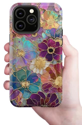 Generic Case Compatible with iPhone 12 Pro,iPhone12,Luxuriously Blooming Flowers Phone Women,Dual-Layer 12 Pro - color: Luxuriously blooming flowers, size: for iPhone 12 Pro/12