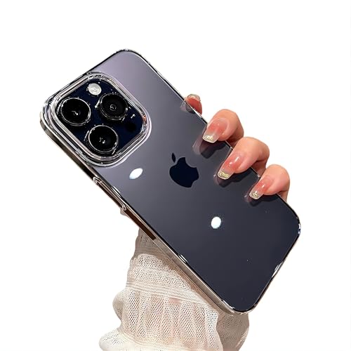 Designed for iPhone Case,Premium Sleek Crystal Clear,Anti-Yellowing Anti-Scratch Full Body Protection,Hard PC Transparent Ultra Slim Thin Shockproof Phone Case (iPhone 14,Clear) - size: iPhone 14