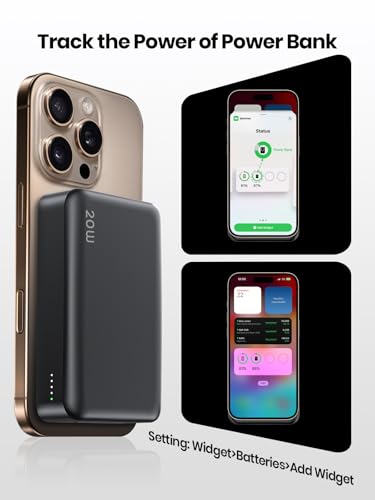 20000mAh Magnetic Power Bank for MagSafe, Wireless Portable Charger | 3 In 1丨22.5W USB C Fast Charging丨15W Magnetic Wireless Charging丨Compact Travel Battery Pack丨 for iPhone 12-17 Series