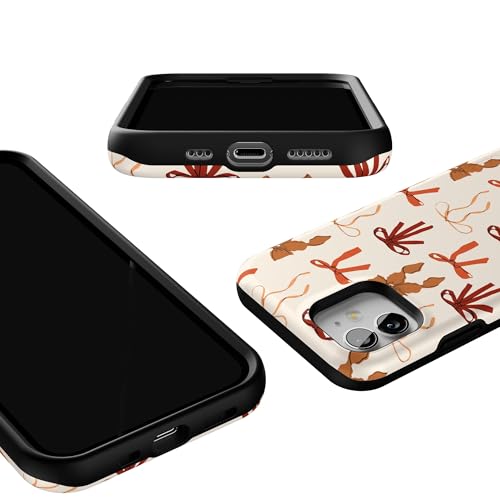 Casely iPhone 12 Mini Case | Fall Girlie | Pumpkin Spice Bows | Bold Protective Design | MagSafe Compatible Design - color: Fall Girlie | Pumpkin Spice Bows, size: Iphone 12 Mini