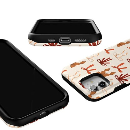 Casely iPhone 12 Mini Case | Fall Girlie | Pumpkin Spice Bows | Bold Protective Design | MagSafe Compatible Design - color: Fall Girlie | Pumpkin Spice Bows, size: Iphone 12 Mini