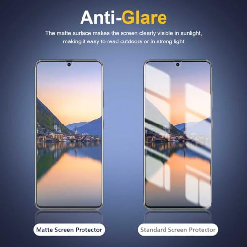 [2 Pack] Anti Glare Matte Privacy TPU Screen Protector for Samsung Galaxy S20 (Not Glass), Fingerprint Sensor Compatible, Full Adhesive Flexible Film, Easy Installation - size: Galaxy S20