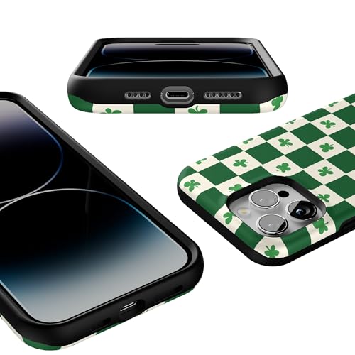 Casely iPhone 14 Pro Max Case | Lucky You | Shamrock | Bold Protective Design | Compatible with MagSafe - color: Lucky You | Shamrock