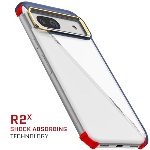 Ghostek Covert Clear Google Pixel 8a Case with Shockproof Drop Protection Premium Protective Wireless Charging Compatible Phone Cover Designed for 2024 Google Pixel 8a (6.1") (Blue) - color: Blue [Limited Edition], size: Pixel 8a