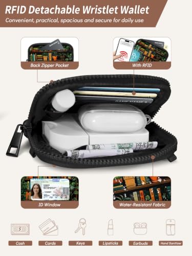 Clip and Go Strap for Phone with Wallet Crossbody Lanyard Book - color: Books