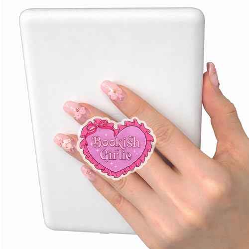 Cute Bookish Girlie Expandable Collapsible Grip, for with Kindle E-Readers, iPhones and Smartphones,Rotating Folding Elastic Base, A Gift for Book Lover - color: Bookish Girlie