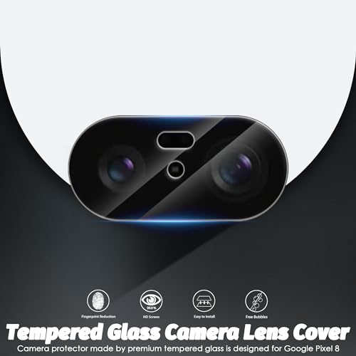 Orzero (3 Pack Compatible for Google Pixel 8 Tempered Glass Screen Protector, 2.5D Arc Edges 9H High Definition Anti-Scratch Bubble-Free - size: 6.2-inch