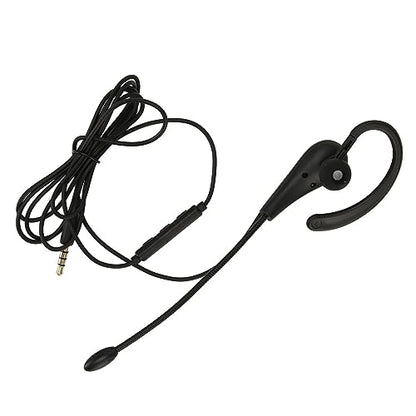 Single Ear Headset with Microphone, Noise Canceling Monaural for Call - size: 3.5mm
