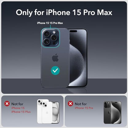 ESR 3+1 Pack for iPhone 15 Pro Max Privacy Screen Protector, Align Frame