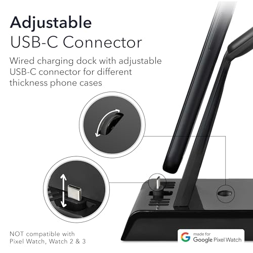 Wasserstein 3-in-1 Charging Station for Pixel, Buds, and Pixel Watch 4 & 5