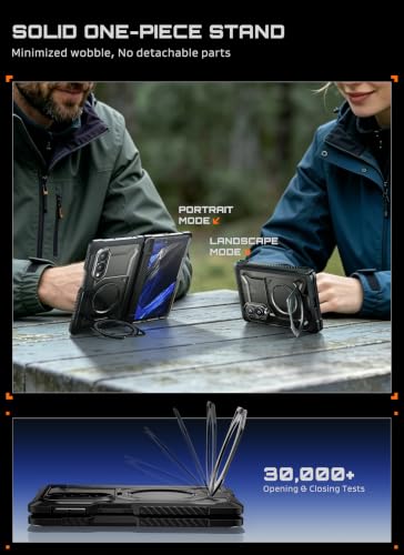 SUPCASE for Galaxy Z Fold 8 Case with Tempered Glass Screen Protector - size: Galaxy Z Fold 8