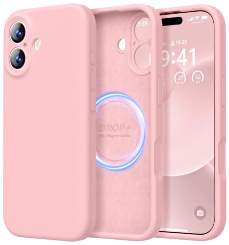 LOVE 3000 Magnetic for iPhone 17 Case Premium Silicone, Pink Sand - color: Pink Sand, size: iPhone 17 6.3inch