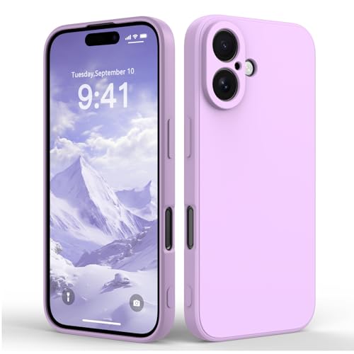 Suitable for iPhone 16 Phone Case, Ultra Thin TPU Shockproof Anti-Scratch Case, Soft Fall-Resistant Phone case, Solid Color Phone Cover for iPhone 16, Purple - color: Purple, size: iPhone 16