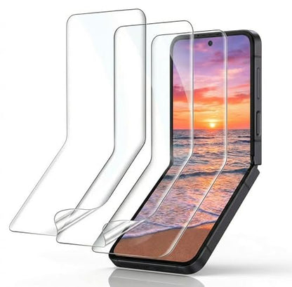 3 Pack for Samsung Galaxy Z Flip7 Screen Protector [Not Glass], Anti-Scratch, Compatible Fingerprint, Full Adhesive Flexible Film for Samsung Galaxy Z Flip7 - size: for Samsung Galaxy Z Flip7