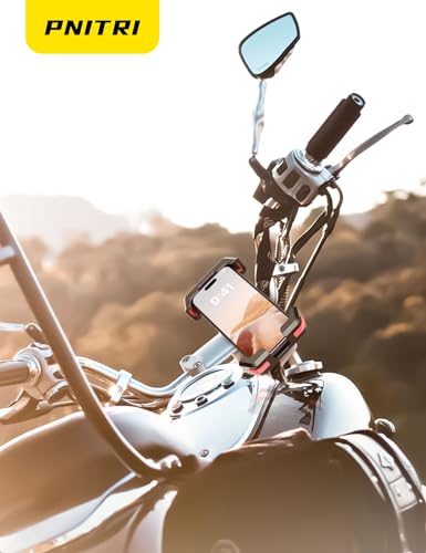 2 Pack Bike Phone Holder Mount [Gift Set]- Accesorios para Motos Stand - color: Black Red-2 Pack