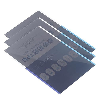 Cellphone Screen Protector Anti Peeping Frosted Hydrogel Film 50 Pcs Set Flexible TPU Anti Fingerprint Anti Sweat for Mobile Phone Watch IOS Earbuds Camera 180x110mm