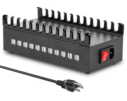 300W USB Charging Station, ALI SEA 22 Port USB Fast Charging Station for Multiple Devices, Multi Charger Station Organizer Compatible with Cellphone, Tablet, Kindle, iPad and More