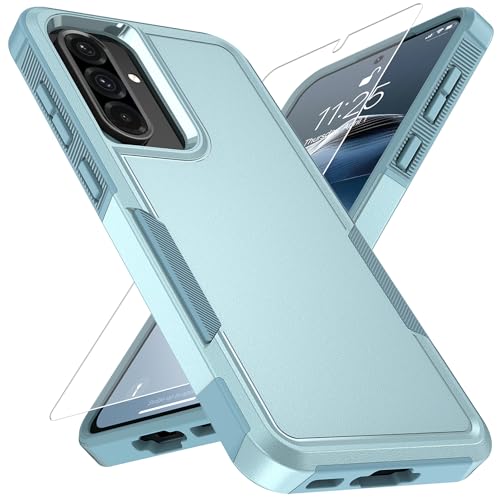 Vinve for Samsung Galaxy A36 5G Case with HD Screen Protector, Military-Grade Shockproof & Dual-Layer Protection, Anti-Slip Grip Design Phone Case, Green - color: Green, size: Galaxy A36 5G