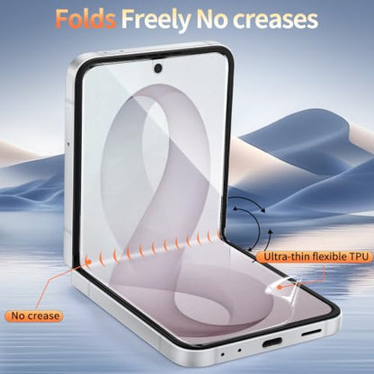 [2 Sets 6 Pack] Screen Protector for Samsung Galaxy Z Flip 8/Flip 7 - size: Z Flip 8