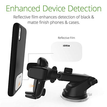 iOttie Auto Sense Qi Wireless Car Charger - Automatic Clamping Dashboard Phone Mount with Wireless Charging for iPhone, Samsung Galaxy, Google Pixel, Huawei, LG, and Other Smartphones - style: Dash & Windshield