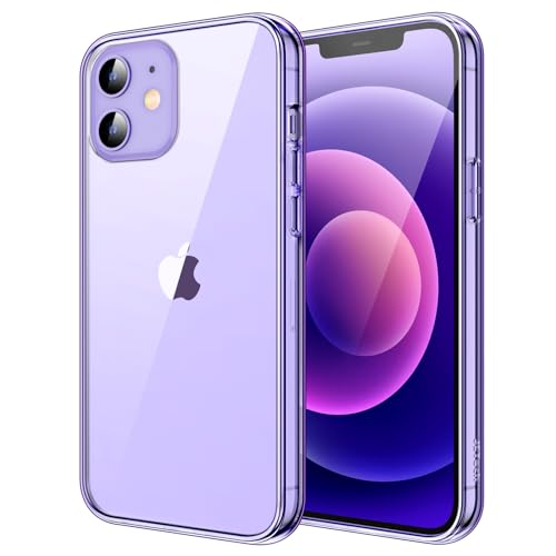 JETech Case for iPhone 12 mini, Anti-Yellowing, Deep Purple | Shockproof Protection, Scratch Resistant Hard PC Back, Durable Transparent TPU Bumper - color: Deep Purple