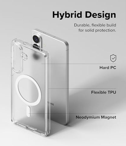 Ringke for Samsung Galaxy S26 Plus Case [Fusion Magnetic Matte Clear] | Compatible with MagSafe, Oil & Dirt Resistant, Anti-Fingerprint Technology Prevents Oily Smudges, Feels Velvety Soft - size: Galaxy S26 Plus