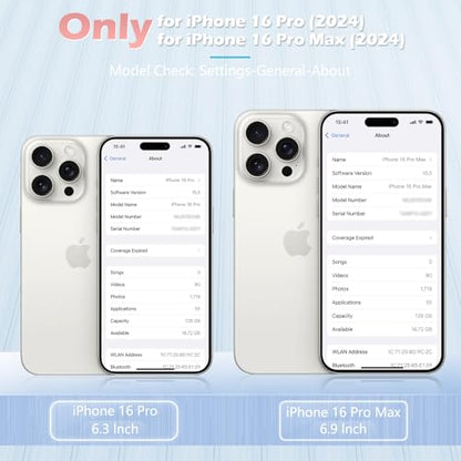 imluckies for iPhone 16 Pro - iPhone 16 Pro Max Camera Lens Protector, AR+AF Tempered Glass, 9H Ultra-Tough Metal Individual Lens Cover, HD Clear Camera Accessories - Glitter White Titanium - color: Glitter White Titanium
