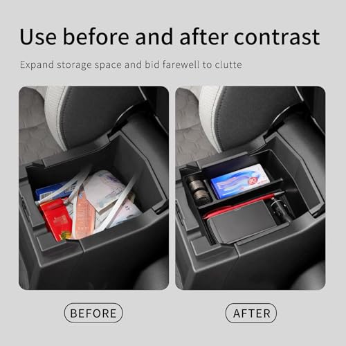 smabee Center Console Organizer Tray for Subaru Forester 2025 2026 - size: Armrest Storage Insert Box