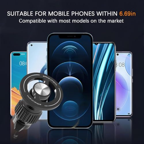 Car Magnetic Phone Holder, 360° Adjustable HandsFree Vehicle Air Vent Cellphone Mount with Hook, Strong Magnet Auto Mobile Phone Holder, Universal for 15 16 14 13 Pro Plus Max - style: Hook Style