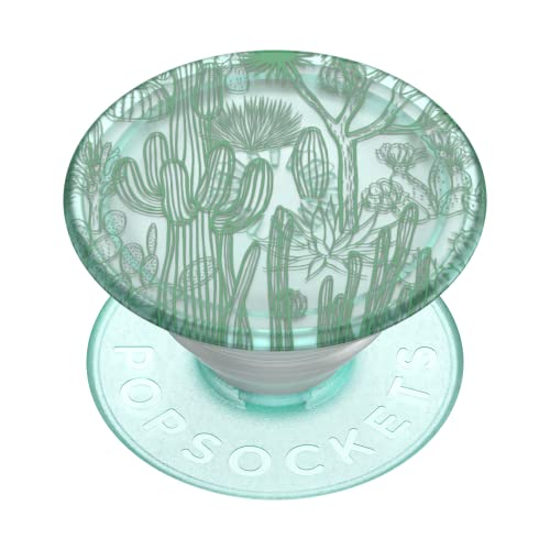 PopSockets Adhesive Phone Grip, Holder- PopPlant Cacti - color: Clear Cacti
