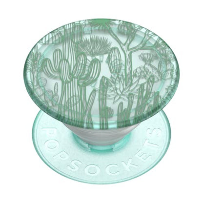 PopSockets Adhesive Phone Grip, Holder- PopPlant Cacti - color: Clear Cacti