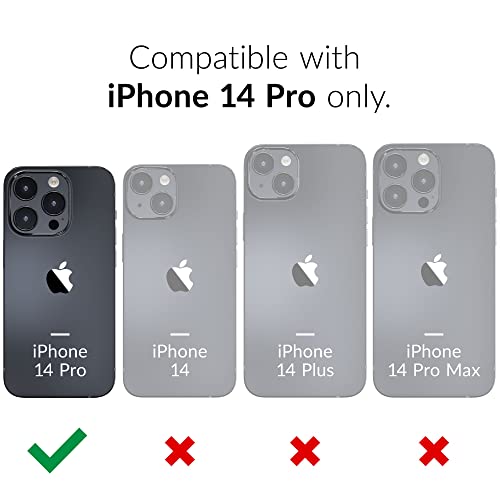 Crave Dual Guard for iPhone 14 Pro, Shockproof Protection Dual Layer Case for Apple iPhone 14 Pro (6.1") - Navy - color: Navy