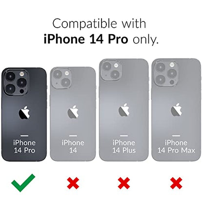 Crave Dual Guard for iPhone 14 Pro, Shockproof Protection Dual Layer Case for Apple iPhone 14 Pro (6.1") - Navy - color: Navy
