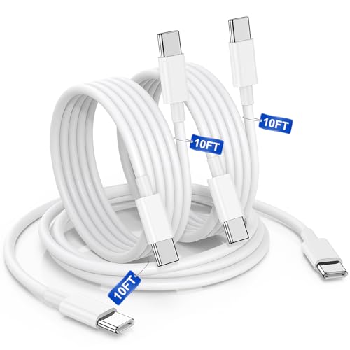 10FT USBC Charging Cord for iPhone 17 16 15 Pro Max Plus, 60W Charger Cable