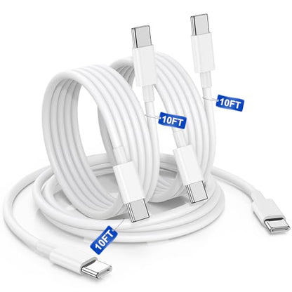 10FT USBC Charging Cord for iPhone 17 16 15 Pro Max Plus, 60W Charger Cable