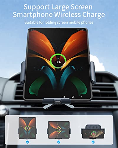 Dual Coil Wireless Car Charger Mount,for Galaxy Z Fold Series