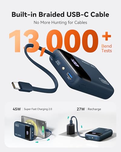 INIU Portable Charger, Smaller 45W Fast Charging Power Bank, 20000mAh Blue - color: Blue, size: 20000mAh